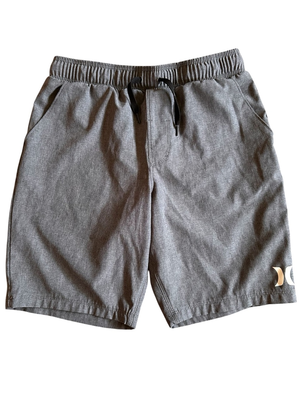Hurley Boys H20-Dri Pull On Shorts - Youth Medium - Heathered Dark Gray